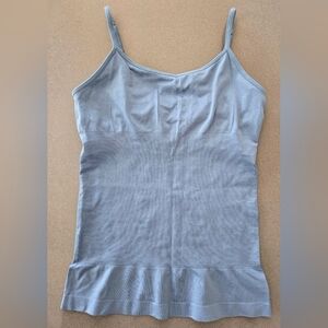 Yummie Women's Blue Tank Top W/Shelf Bra